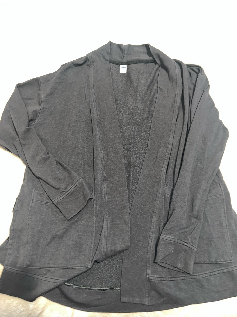Old Navy Black Women's Open-Front Cardigan with Pockets